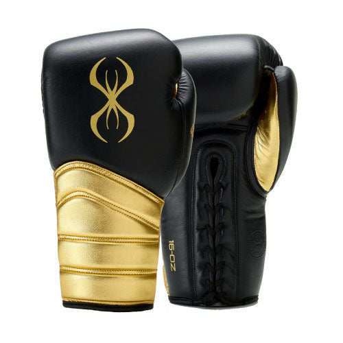 STING Boxing Gloves Lace Up Black/Gold / 12oz Sting Viper X Boxing Gloves Lace Up