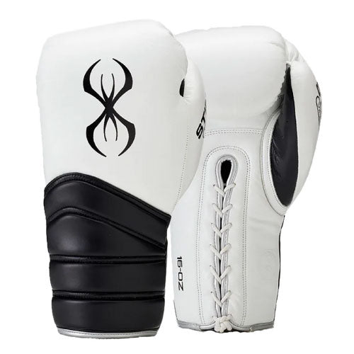 STING Boxing Gloves Lace Up White/Black / 12oz Sting Viper X Boxing Gloves Lace Up
