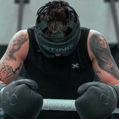 STING Head Guards Sting Viper X Gel Full Face Boxing Head Guard - Black/Grey