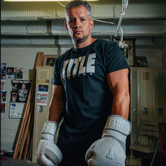 Title Boxing T Shirts Title Boxing Iconic Block T Shirt - Black/White