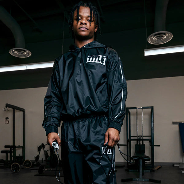 Title Sauna Sweat Suit With Hood