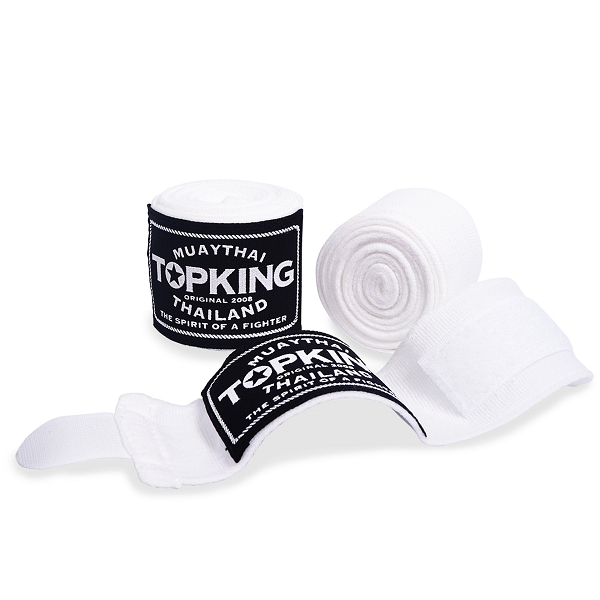 Top King Hand Wraps & Accessories White Top King Boxing Handwraps