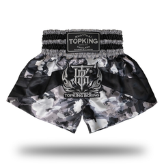 Top King Muay Thai Shorts Top King Camo Muay Thai Shorts Grey