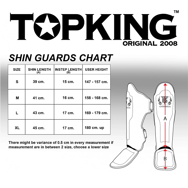 Top King Shin Guards Top King Shin Guards Pro Leather Black