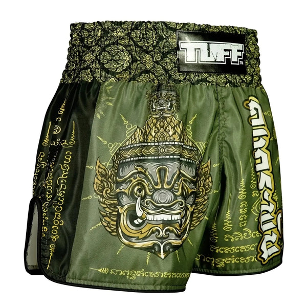 Tuff Muay Thai Shorts TUFF The Immortal Yaksa High Cut Retro Muay Thai Shorts