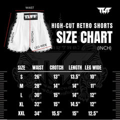 Tuff Muay Thai Shorts TUFF The Immortal Yaksa High Cut Retro Muay Thai Shorts