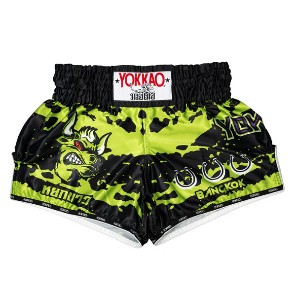 Yokkao Muay Thai Shorts Yokkao Angry Bull Muay Thai Shorts Black