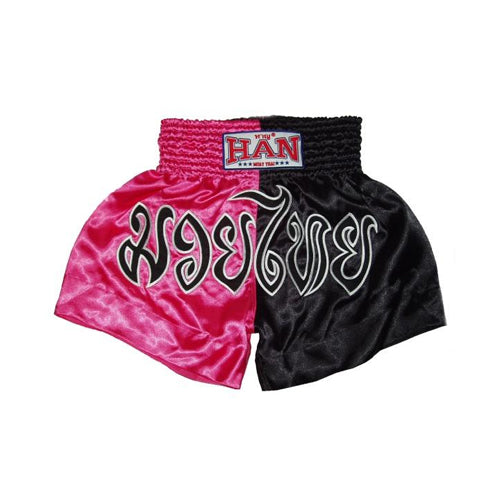 Han Muay Thai shorts 2tone M/T Pink/Black
