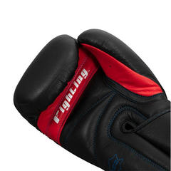 Fighting Leather Training Gloves Black - The Fight Factory