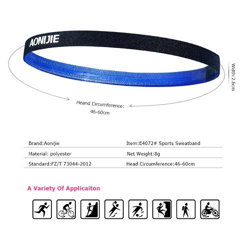 Aonijie Head & Sweat Bands Aonijie Thin Sweat Headband