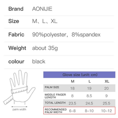 Aonijie Running Accessories Aonijie Breathable Anti Slip Running Gloves