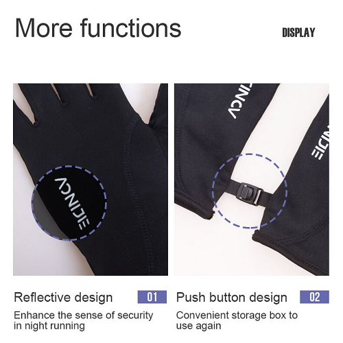 Aonijie Running Accessories Aonijie Breathable Anti Slip Running Gloves