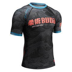 Budo Short Sleeve Rashguards Budo Akkorokamui Rash Guard SS Black