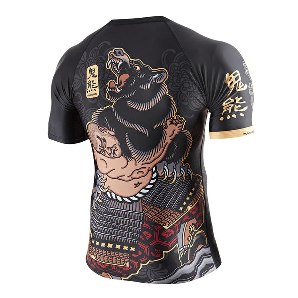Budo Short Sleeve Rashguards Budo Onikuma Rash Guard Black