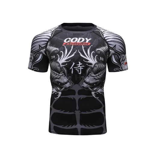 CL Sport Short Sleeve Rashguards CL Sport Samurai Bushido Rashguard Short Sleeve