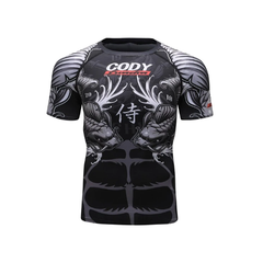 CL Sport Short Sleeve Rashguards CL Sport Samurai Bushido Rashguard Short Sleeve
