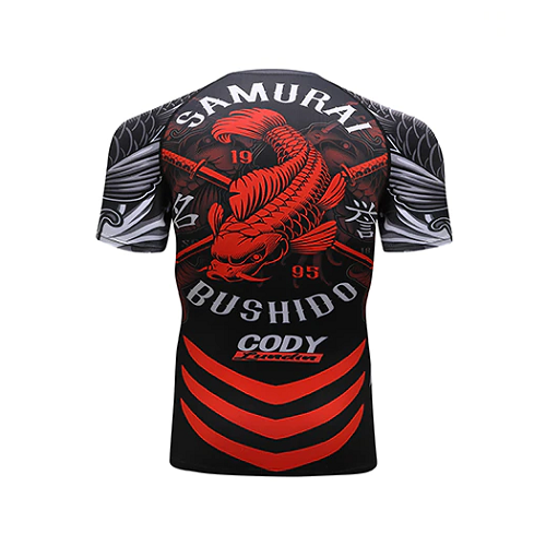 CL Sport Short Sleeve Rashguards CL Sport Samurai Bushido Rashguard Short Sleeve