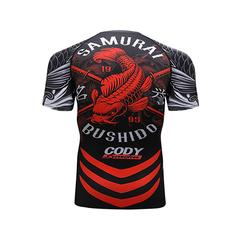 CL Sport Short Sleeve Rashguards CL Sport Samurai Bushido Rashguard Short Sleeve