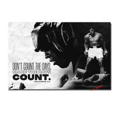 Fight Legacy Memorabilia Posters & Banners Count Ali Inspirational Quotes Canvas Range