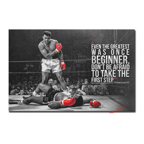 Fight Legacy Memorabilia Posters & Banners Step Ali Inspirational Quotes Canvas Range