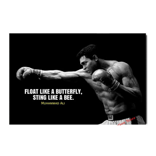 Fight Legacy Memorabilia Posters & Banners Sting Ali Inspirational Quotes Canvas Range