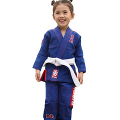 Fluory BJJ BJJ Kids Fluory Grappling Courage Kids BJJ Gi Blue
