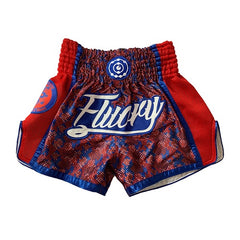 Fluory Muay Thai Muay Thai Shorts Fluory Eternity Snake Retro Muay Thai Shorts Red