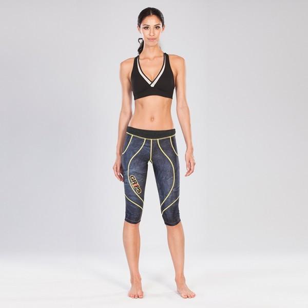 Grips Athletics Compression Wear Grips Womens Short Athletic Leggings Grey Magma