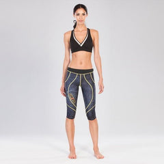 Grips Athletics Compression Wear Grips Womens Short Athletic Leggings Grey Magma