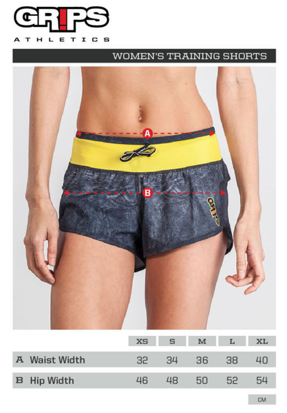 Grips Athletics Shorts Grips Womens Funtional Training Shorts Green Camo