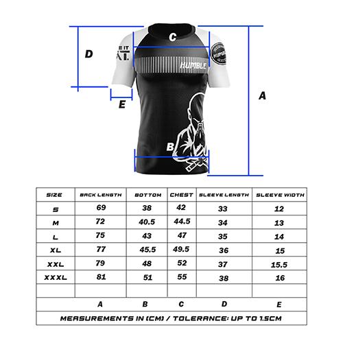 Humble Fightwear Short Sleeve Rashguards Humble Ranked Rashguards