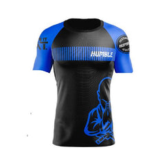 Humble Fightwear Short Sleeve Rashguards XS / Blue Humble Ranked Rashguards