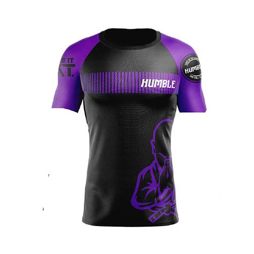 Humble Fightwear Short Sleeve Rashguards XS / Purple Humble Ranked Rashguards