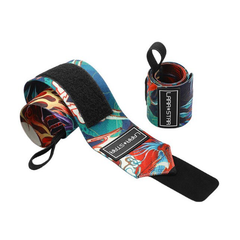 Lara Star Weightlifting Straps & Supports Lara Star Japanese Print Gym Wrist Supports