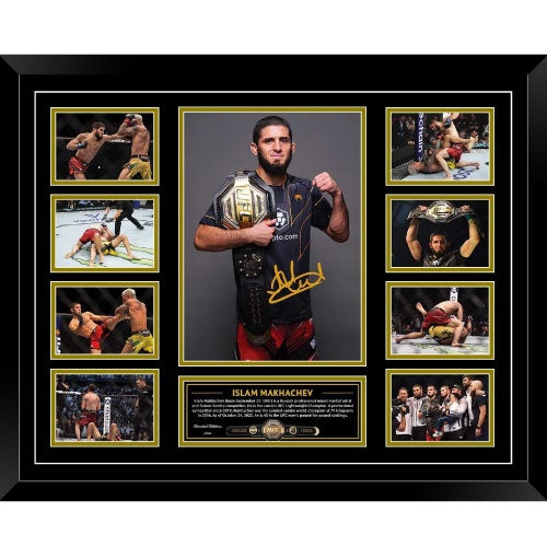 Not specified Memorabilia Islam Makhachev UFC Signed Photo Framed Limited Edition