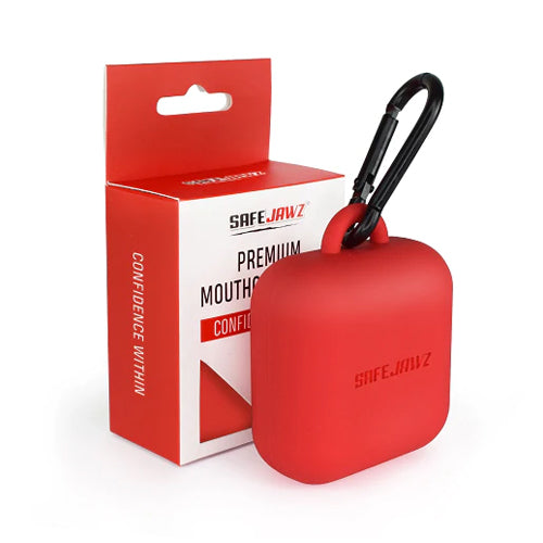 Safejawz Premium Silicone Mouthguard Case Red