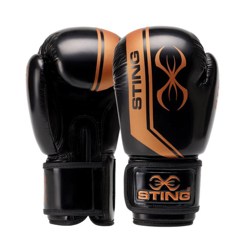 STING Boxing Gloves 10oz / Black/Bronze Sting Armalite Boxing Gloves