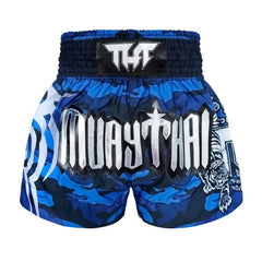 Tuff Muay Thai Shorts TUFF - Blue Camouflage Muay Thai Shorts