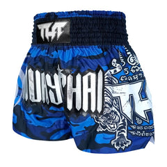 Tuff Muay Thai Shorts TUFF - Blue Camouflage Muay Thai Shorts