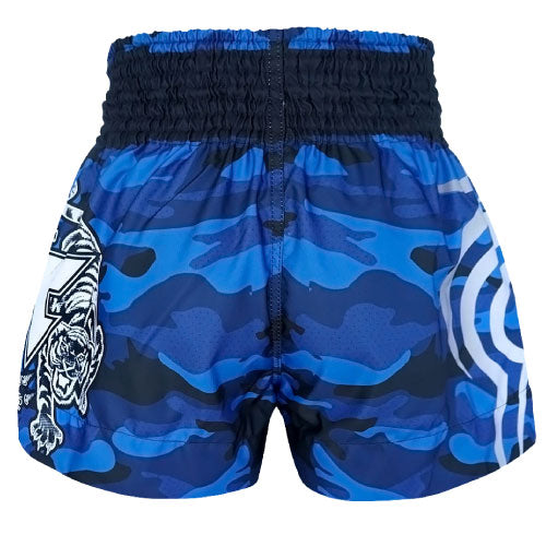 Tuff Muay Thai Shorts TUFF - Blue Camouflage Muay Thai Shorts