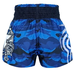 Tuff Muay Thai Shorts TUFF - Blue Camouflage Muay Thai Shorts