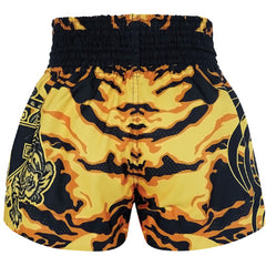 Tuff Muay Thai Shorts TUFF Camouflage Thai Boxing Shorts Yellow