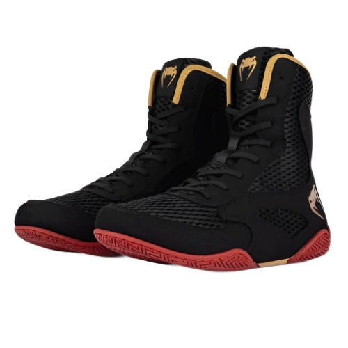 Venum Contender Boxing Shoes - Black/Gold/Red