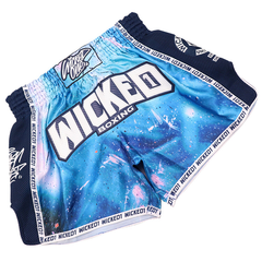 Wicked One Muay Thai Muay Thai Shorts Wicked One Blue Print Muay Thai Shorts