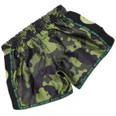 Wicked One Muay Thai Muay Thai Shorts Wicked One Overcome Muay Thai Shorts Green Camo