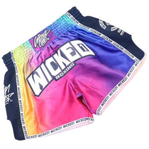 Wicked One Muay Thai Muay Thai Shorts Wicked One Rainbow Muay Thai Shorts