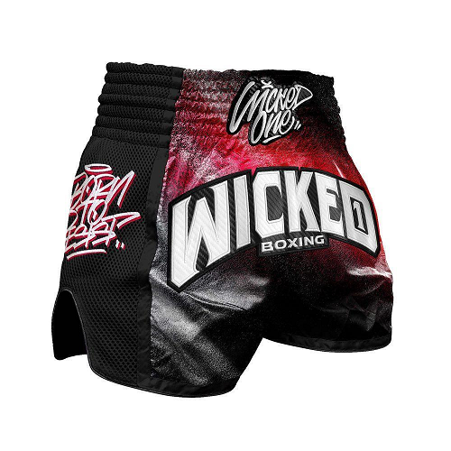 Wicked One Muay Thai Muay Thai Shorts Wicked One Red Line Muay Thai Shorts