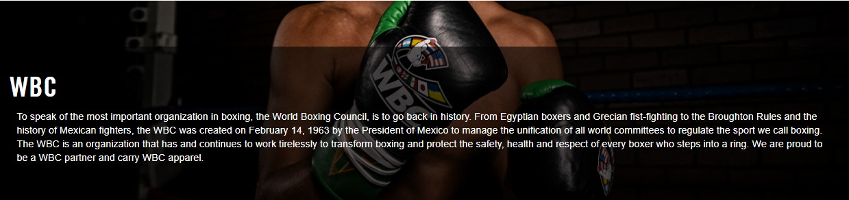 Boxing Tee Wbc WBC Boxing Apparel & Accessories | The Fight Factory