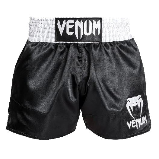 Venum Classic Muay Thai Short Black/White/White