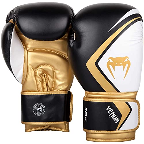 Venum Boxing Gloves Contender 2.0 Black White Gold
